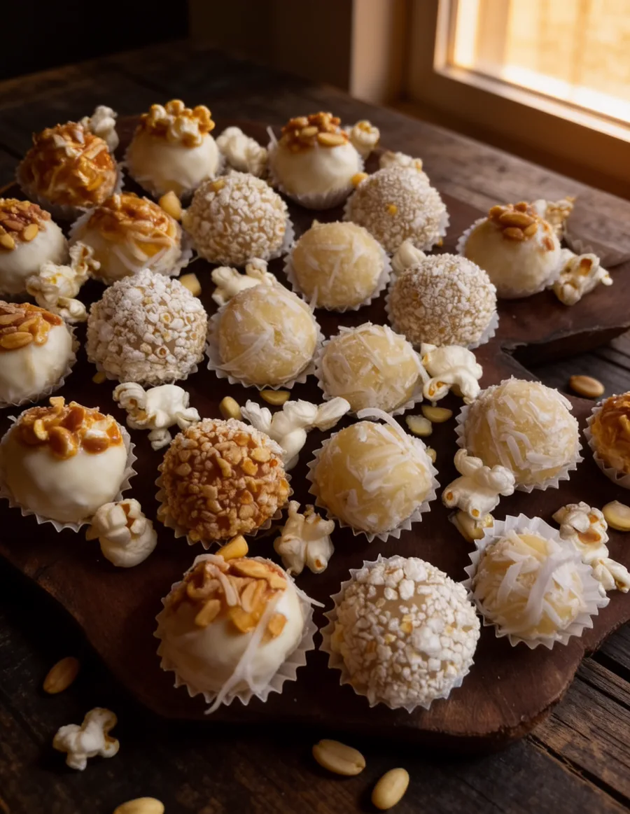 Brigadeiro de pipoca e milho